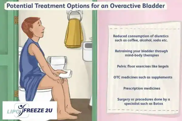 image of woman on toilet because of an overactive bladder Gravesend